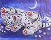Diamond Painting DIY 5D Special Shape Rhinestones, ABEUTY Lovely White Tiger, Partial Drill Crystal Diamond Art Kits