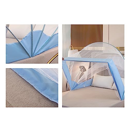 Moustiquaire pliante lit escamotable tente portable blanche - 3