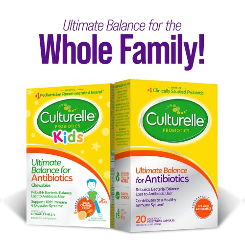 Culturelle Probiotics Ultimate Balance Probiotic with Antibiotics-Probiotic Capsules Help Restore Good Bacteria Lost During Antibiotic Use & Contribute to A Healthy Immune System,20Count(Pack of 2) - image 5