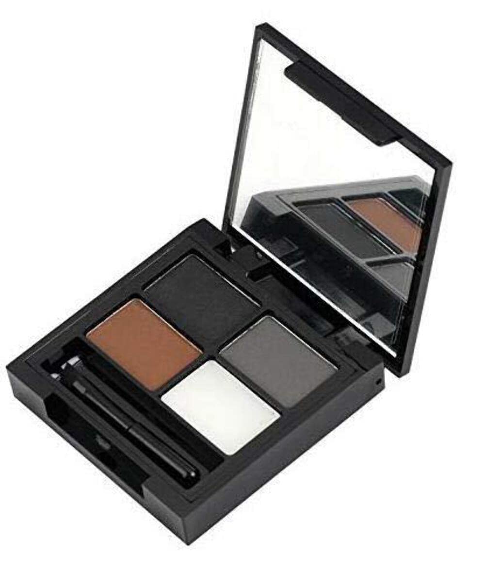 Swiss Beauty Ultimate 9 Pigmented Colors, Metallic Finish Eyeshadow Palette, Multicolor - 06, 6g & Semi-Matte Finish Eyebrow Palette With Wax Cream, Shade-01, 5g 3