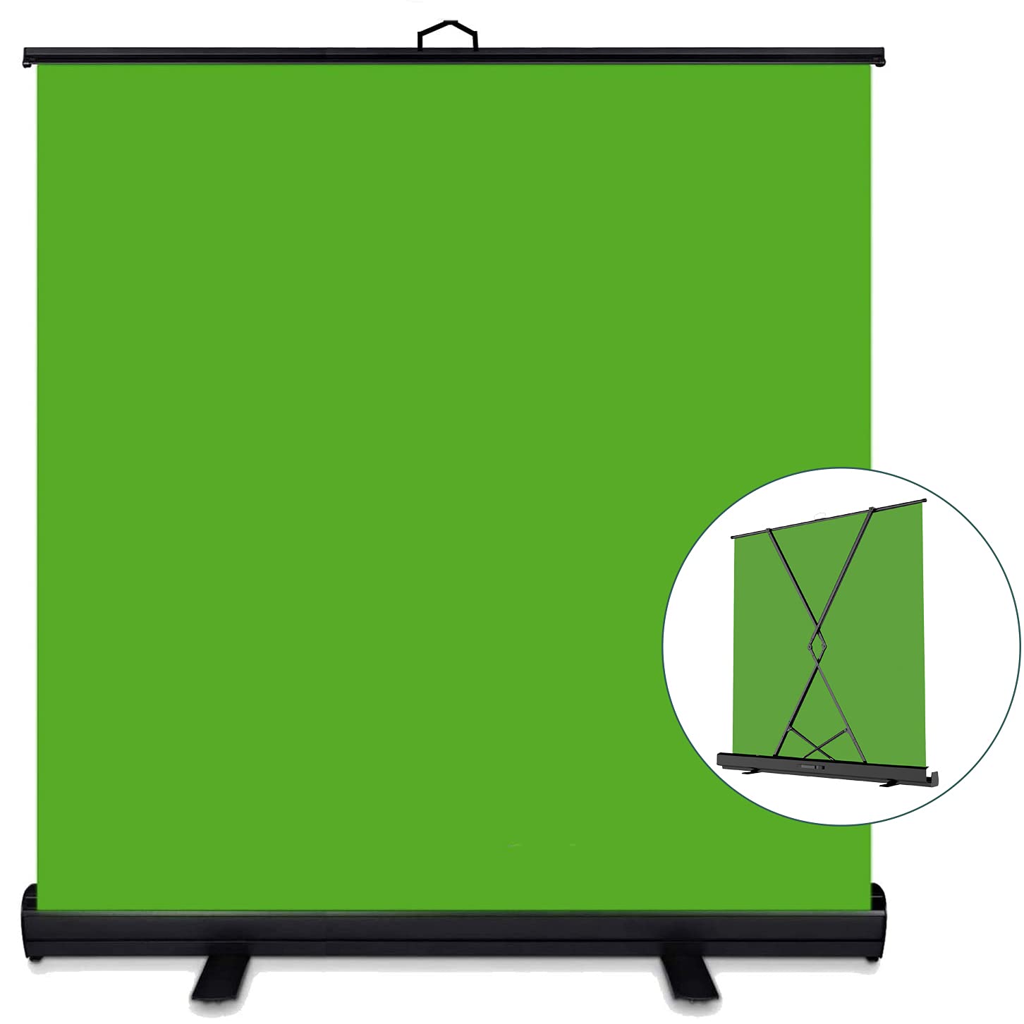 Sponsored Ad - Green Screen Backdrop, WASJOYE Professional Collapsible Pull Up Chromakey Panel Auto-Locking Wrinkle-Resist...