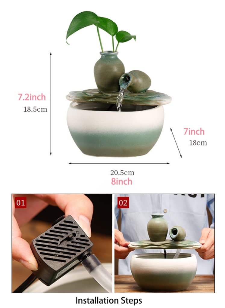 Amazon.co.jp: 噴水 卓上噴水 おしゃれ 室内噴水 自動ポンプの家の水の