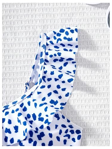 Girl's 2 Pieces Swimwear Set Graphic Print Ruffle Bikini Tops and Bottoms3