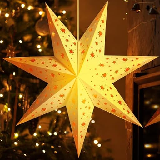 GUHAOOL Estrella Luminosa 3D Estrella de Navidad para Interiores, 45 cm Estrellas Papel Navidad con Luz, Christmas Star Colgante para Boda, Año Nuevo, Decoración Navidad Casa Hogar, Blanca | Ya disponible en tu tienda friki favorita! En mundofriki.es! GUHAOOL Estrella Luminosa 3D Estrella de Navidad para Interiores, 45 cm Estrellas Papel Navidad con Luz, Christmas Star Colgante para Boda, Año Nuevo, Decoración Navidad Casa Hogar, Blanca | Ya disponible en tu tienda friki favorita! En mundofriki.es!