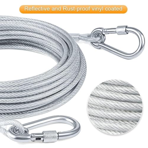 Image of Heavy Duty Steel Wire for Clothes Drying Rope with Hooks | Strong Steel Clothesline for Balcony, Bathroom, Travel & Camping | Rust-Resistant Durable Cloth Line for Indoor & Outdoor Use (5 Meter)