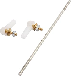 Aexit Set RC Electrical equipment Car Spare Parts Rod Ends Standoff Brass Ball Link Rods M2mmxL80mm White