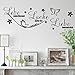 Produktbild zooarts Live Laugh Love Deutsche Sprichwort Zitat Abnehmbare Wand Sticker Art Decor Vinyl Aufkleber Home Zimmer Wandbild