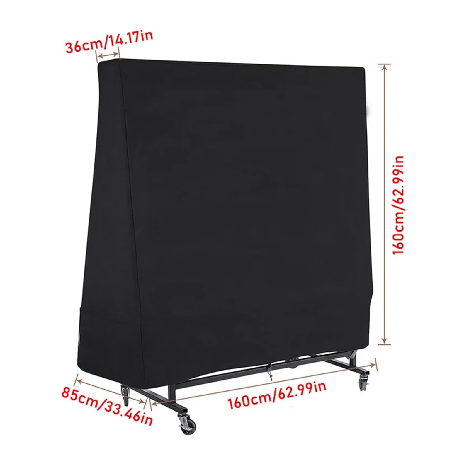 Funda para Mesa de Ping Pong Fundas Protectoras for mesas de Ping Pong, Impermeables, Resistentes a la Lluvia y al Viento, con Cremallera for Almacenamiento