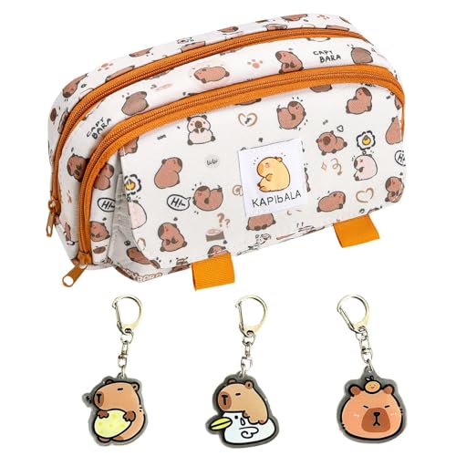 1 Estuche Para Lápices De Capibara, 3 Coles De Capibara, Estuche