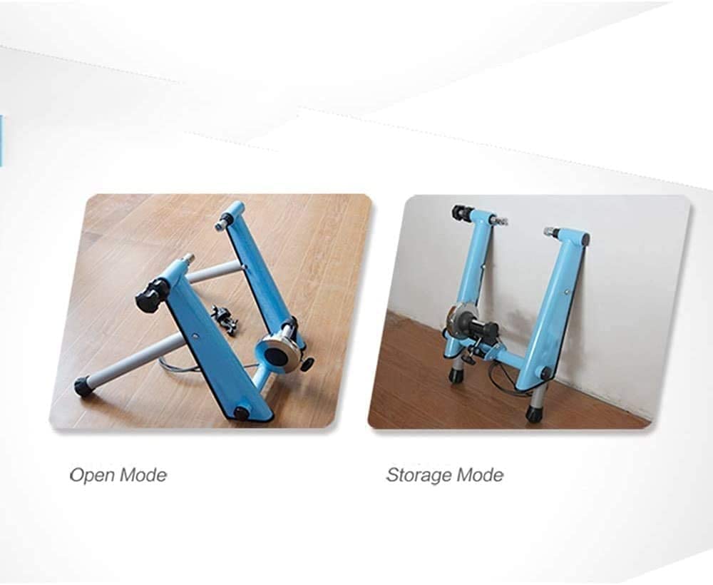 Bike Trainer Stand per Indoor Equitazione Esercizio Bicycle Training Stand Mountain Road Bike Trainer Portable in Acciaio Inox Indoor Trainer