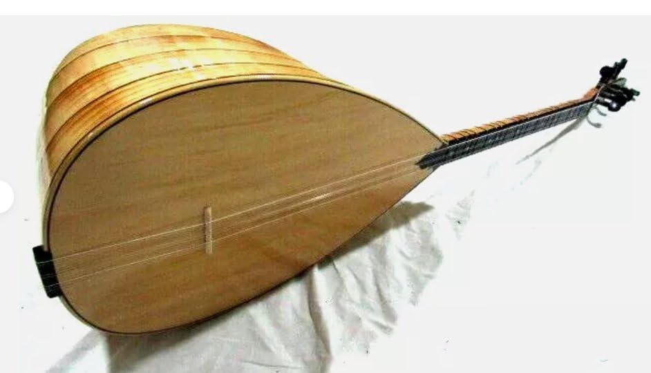 Maple Short Neck maple Saz Baglama With Free Case mp1