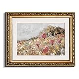 HUARCEY Gerahmt Vintage Wandbilder Wohnzimmer, Wanddeko mit Landschaftsmotiven,...