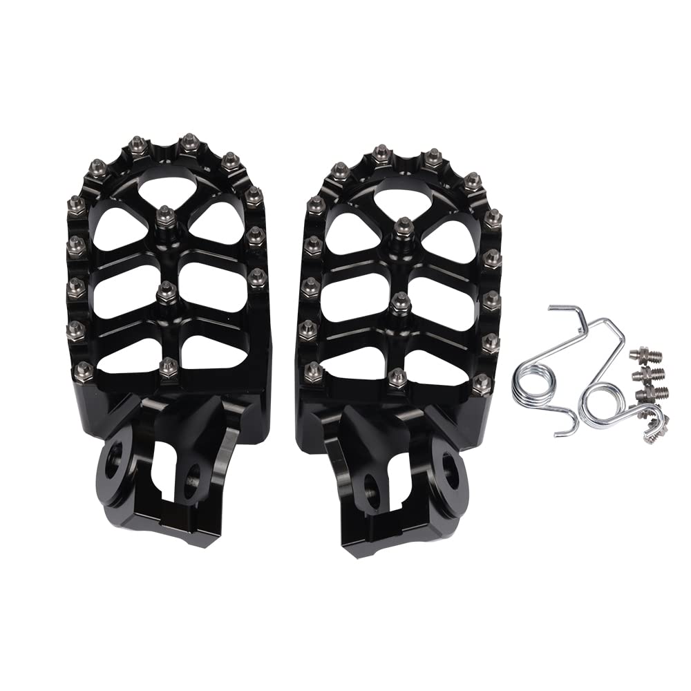 Motocicleta Dirt Bike Estribo Pedales Reposapiés Para KTM SX SXF EXC EXCF XCW XCFW SMC 65 85 125 150 200 250 350 450 530 Para Husqvarna (black)