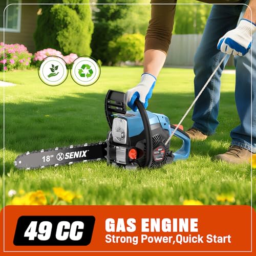 SENIX 4-Cycle 18-Inch Gas Chainsaw