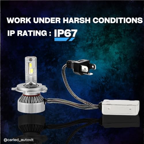 Image of H4 LED Headlight Bulbs - 140W, 6000K Cool White, 2x Brighter, Plug & Play Replacement for Halogen (Set of 2)