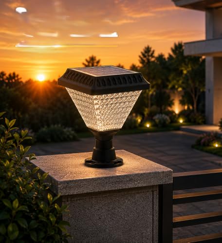Image of Solar Light Outdoor 10W LED Main Gate Light RGB Pack of 1 | Waterproof, For Pillar, Compound Wall and Garden, ABS Material, Home Decoration Lamp