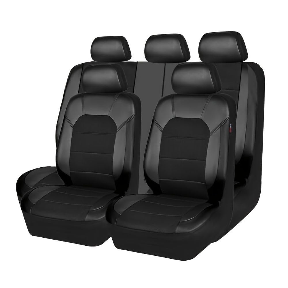 gzqfc 5 Seats Car Seat Covers for Mercedes Benz S63 S65 AMG C217 A217/SL 55 60 70 73 AMG R129/SL 63 65 AMG R230, Front Rear Seats Protectors Set Suitable for All Seasons,Black