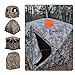 4pcs Blaze Orange Safety Panels, Waterproof Hunting Panels with Storage Bag and 16 Magnet Buttons Portable Easy to Use Blind Cover for Ground Hunting Blind Tents