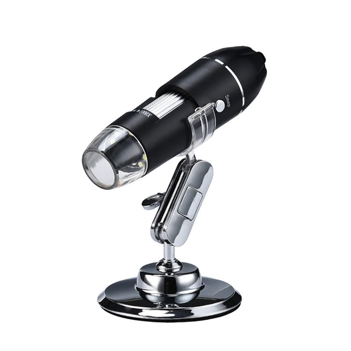 Microscope 1600X 1080P USB Digital Microscope Electronic Stereo Adjustable USB Camera with Stand(500X)