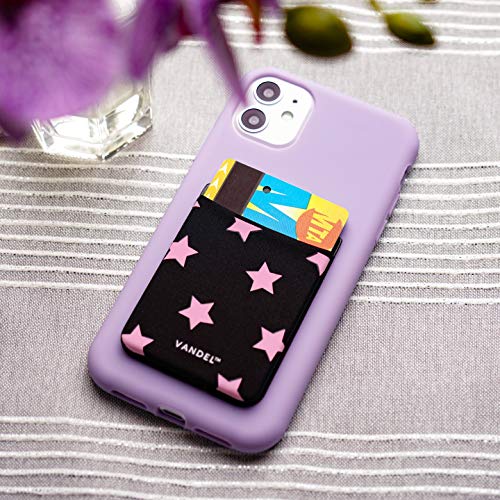 VANDEL Pocket – Stick-On Fabric Phone Wallet Stick On for Women, Cute Credit Card Holder for Phone Case, Stick On Back of Phone Fabric Sleeve for iPhone Pocket - Thumbnail 5