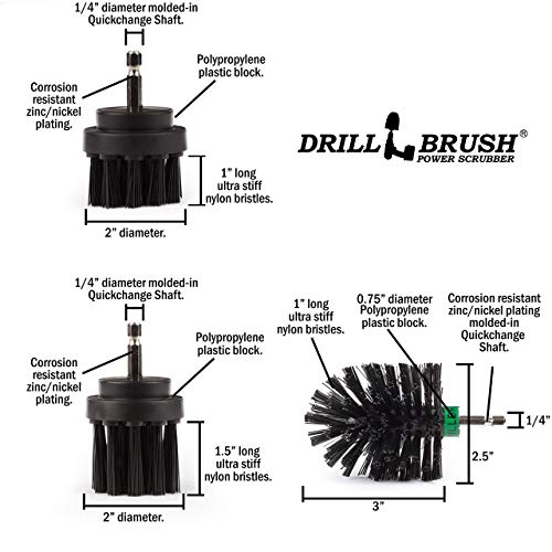 The Ultimate No-Wire Grill Brush Kit - Bbq Accessories - Drill Brush - Rust Remover - Cast Iron Skillet - Grill Cleaner - Bbq Brush - Grill Accessories - Grill Scraper - Electric Smoker - Gas Grill #TOP4