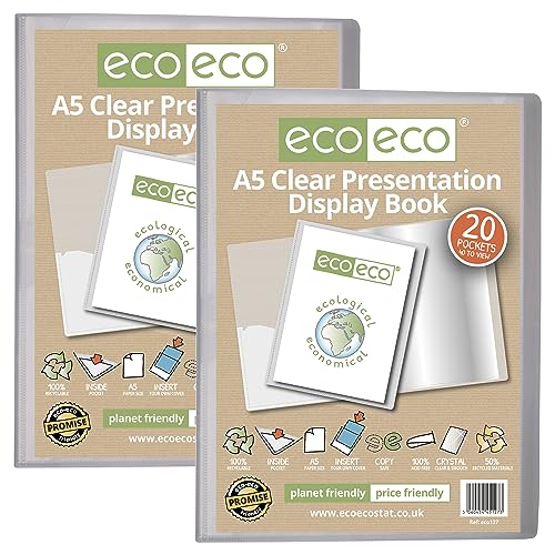 eco-eco Präsentationsbuch, A5, 50% recycelt, 20 Taschen,...