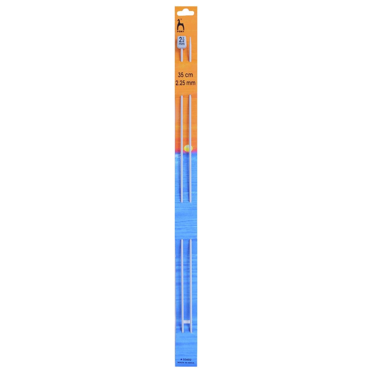 Pony Multicolor Single Ended Classic Knitting Pins - 35Cm X 2.25Mm