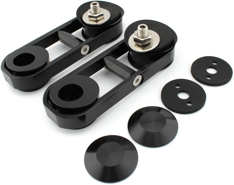 Lirun Pair Motorcycle Black Aluminum CNC Adjustable Drop Mirror Relocator Mount Kits For Harley Street Glides FLHX 2006-2011 2012 2013