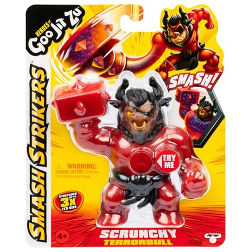 BANDAI CO42796 Heroes de Goo JIT Zu Figura de Accion, Descubre los nuevos Smash Strikers Figura Terror Bull, Estruja y Estira, Multicolor