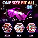 38PCS LED Glasses, Light Up Glasses, 5 Colors, 3 Light Modes, Glow in The Dark Party Supplies, Neon Party Favors for Birthday Gifts, Party Decorations, New Year, Carnival - Image 4