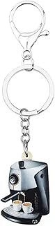 Keerock Machine à café Acrylique Tasse Porte-clés   Bijoux Sac Voiture Sac à Main décoration Porte-clés pour Femmes Adolescents Hommes Cadeau