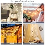 Tofficu 5M Extension Cord for Led String Lights - Clear PVC Indoor/Outdoor Plug Cable - Perfect for Christmas and Party Decorations - Image 4