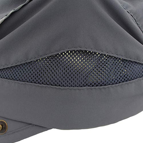 Home Prefer Upf 50+ Boys Flap Sun Protection Hat Quick Dry Summer Kids Sun Hat With Neck Flap Dark Gray #TOP5