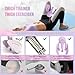 Thigh Trainer for Women, 15-70LB Adjustable Resistance Inner Thigh Exerciser for Pelvic Floor Muscle Repair, Thigh Trainer Kegel Exercise for Shaping, Yoga & Weight Loss at Home Gym - Purple