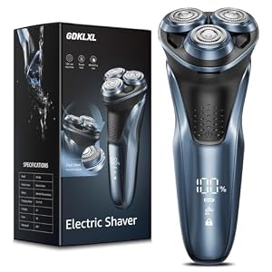 Rechargeable Electric Razor for Men: IPX7 Waterproof Shaver – 1.5H Fast Charge, 4D Flex Precision Blades with Pop-Up Trimmer – Gentle on Sensitive Skin, Travel-Friendly