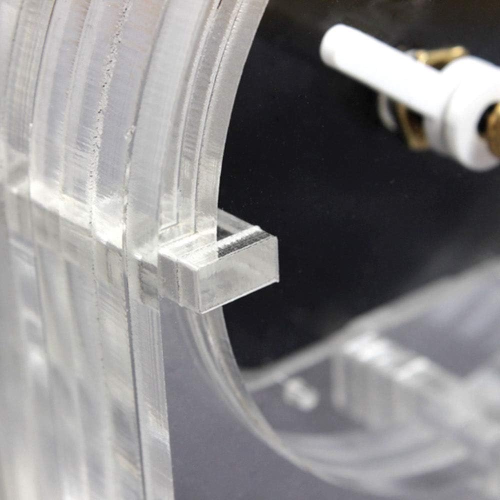 Wall Clock Creative Acrylic Transparent Simpleness Table Clock Dustproof is Easy to Clean 10 * 13 * 4.5cm