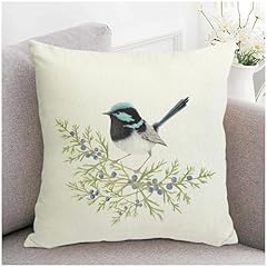 Watercolor Tree Decorative Pillowcase Bird