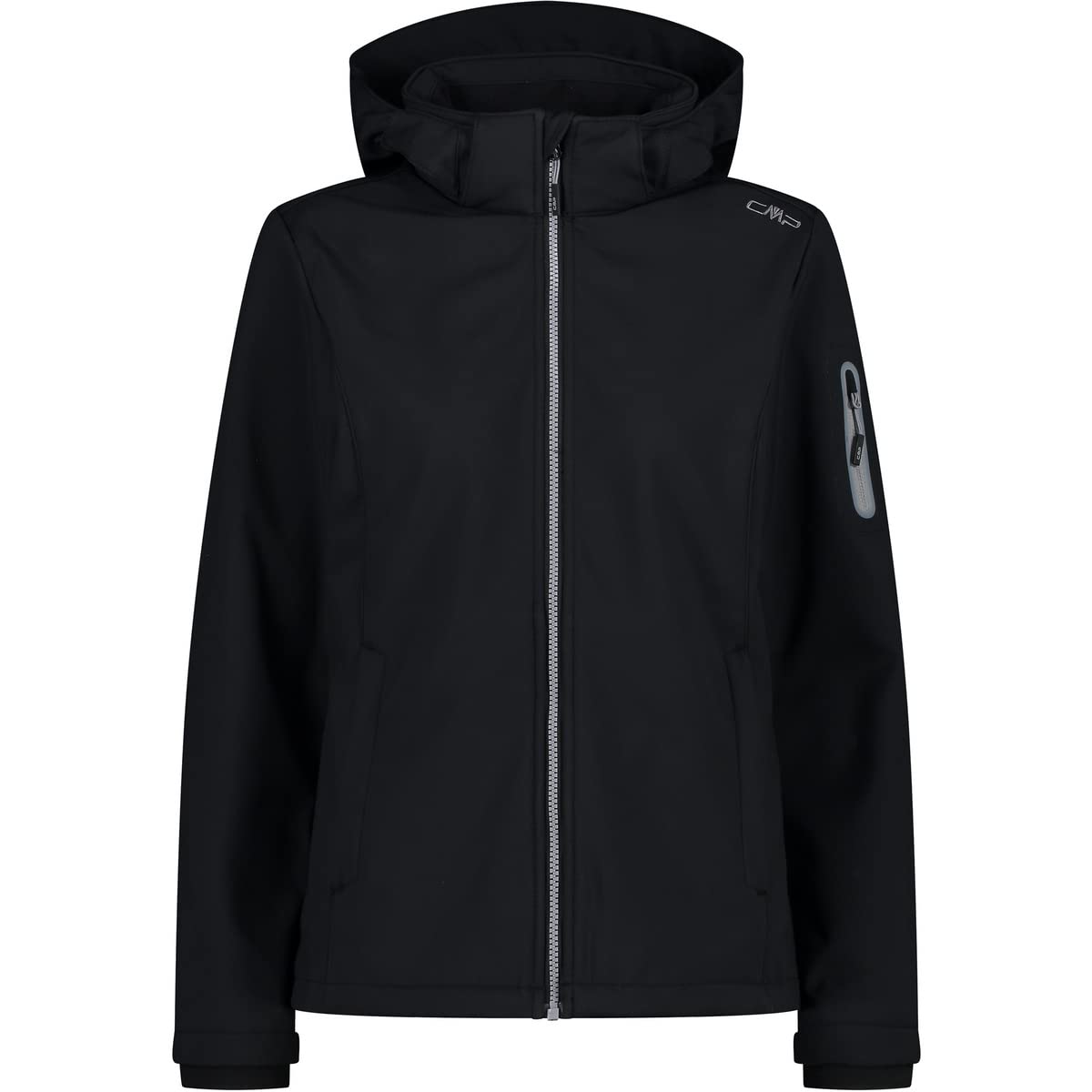 CMP - Woman Jacket Zip Hood, Black, XXXL