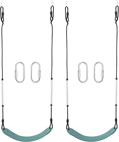 2 piezas de soporte de asiento de columpio resistente de 330 libras, adecuado para patio trasero, jardín, parque infantil (verde)