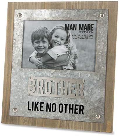 Pavilion - Brother Like No Other - Wood and Metal 4x6 Picture Frame