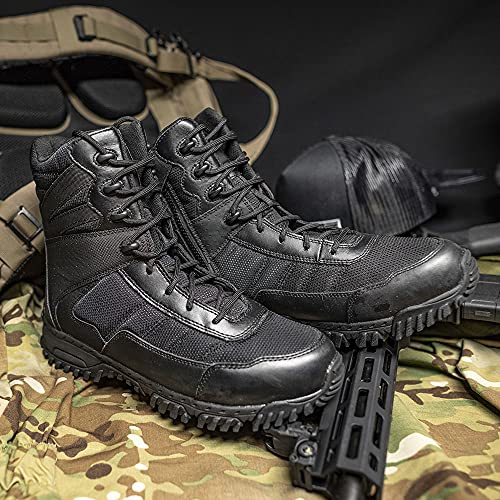 Image of Altama Unisex Vengeance SR 8 inch Side-Zip Lightweight Leather Boots | Full Grain, Textile Lining & Gusseted Tongue