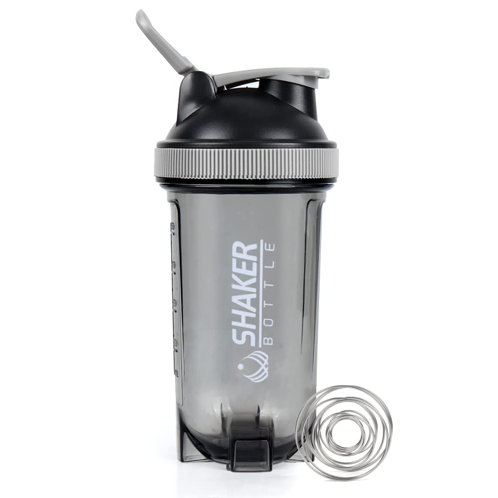 Xtkshaker Bottle Clear Protein Shaker Cup With Mixing Ball 16oz