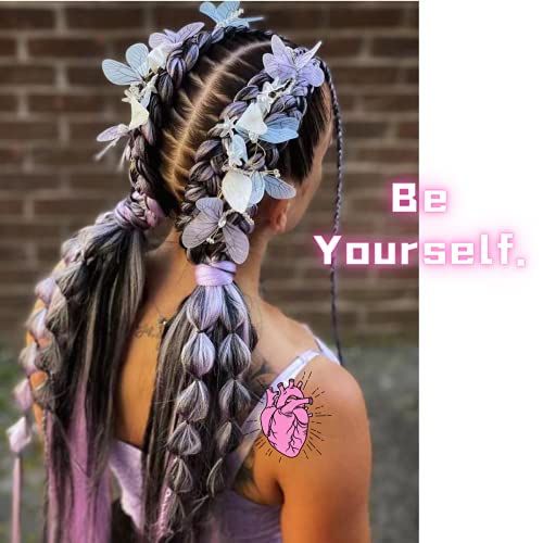 Light Purple Braiding Hair Pre Stretched Kanekalon Prestretched Braiding Hair Extensions #TOP3