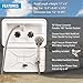 Awelife RV Outdoor Shower Exterior Shower Box Kit, Easy Install RV Outdoor Shower with Leak-Proof Coiled Hose, Direct Replacement for Campers, Van, Travel Trailer, Motorhome and Boat, White