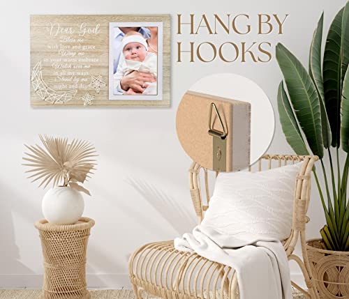 Innobeta IFUC BAPT FRAME MOON 2 Baptism Gifts For Girls - Baptismal Gifts, Christening Gifts For Baby Girls, Boys - Baby Dedication Gifts From Godmother, Godfather, Godparent - Wood Picture Frame thumb #3