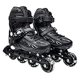 DM Toys Patins Inline Ajustável Black Radical N.34-37