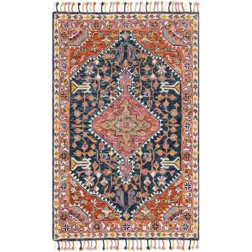 Image of Hand Tufted Premium Rug Premium Wool Carpet for Living Room Bedroom and Hall Size 8x10 Feet Color Multi
