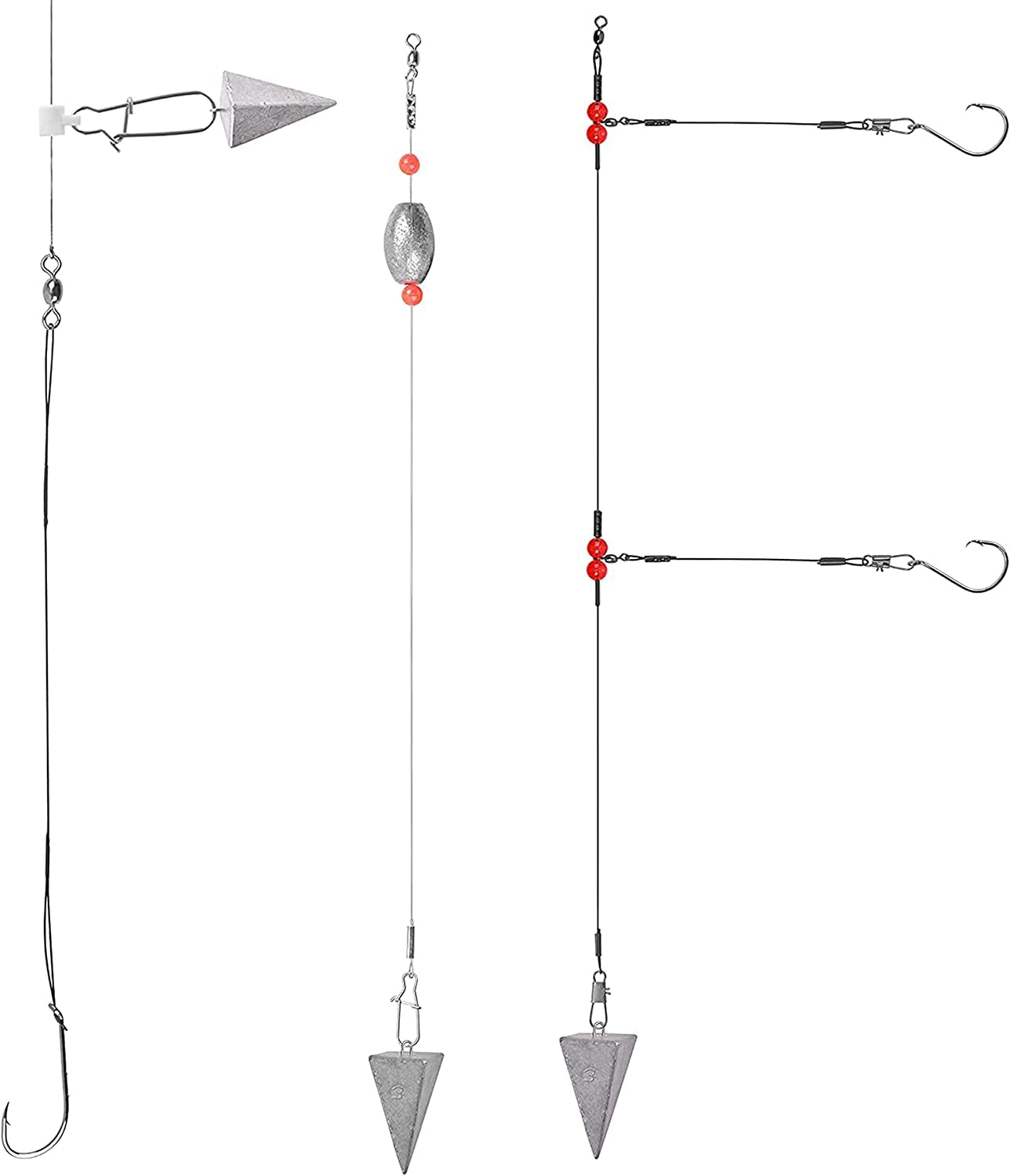 Pirámide Plomos Pesas Pesas de Pesca Surf Pesas de Pesca Plomos Océano Agua Salada Pirámide Pesca Plomos de Pesca Equipo de Pesca Aparejos de Pesca 1 oz 2 oz 3 oz 4 oz 5 oz 6 oz 8 oz