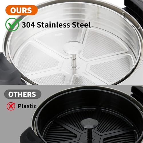 Image of 14 L /100 Cups Coffee Urn, Commerical Coffee Maker Hot Water Urn, Large Percolator Pot Dispenser With Double-Wall Stainless Steel, Quick Brew, Stays Hot for Tea & Beverage at Events & Catering(Silver)