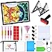 UnityStar A3 Tablette Lumineuse Dessin LED pour Broderie Diamant avec Diamond Painting Accessoires, Ultra Mince Alimentation Luminosité Réglable Tablette de Dessin à LED Diamond Painting Kit Complet